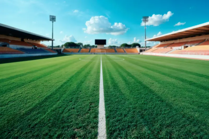 Fully completed professional cricket ground installation by NK Contractors